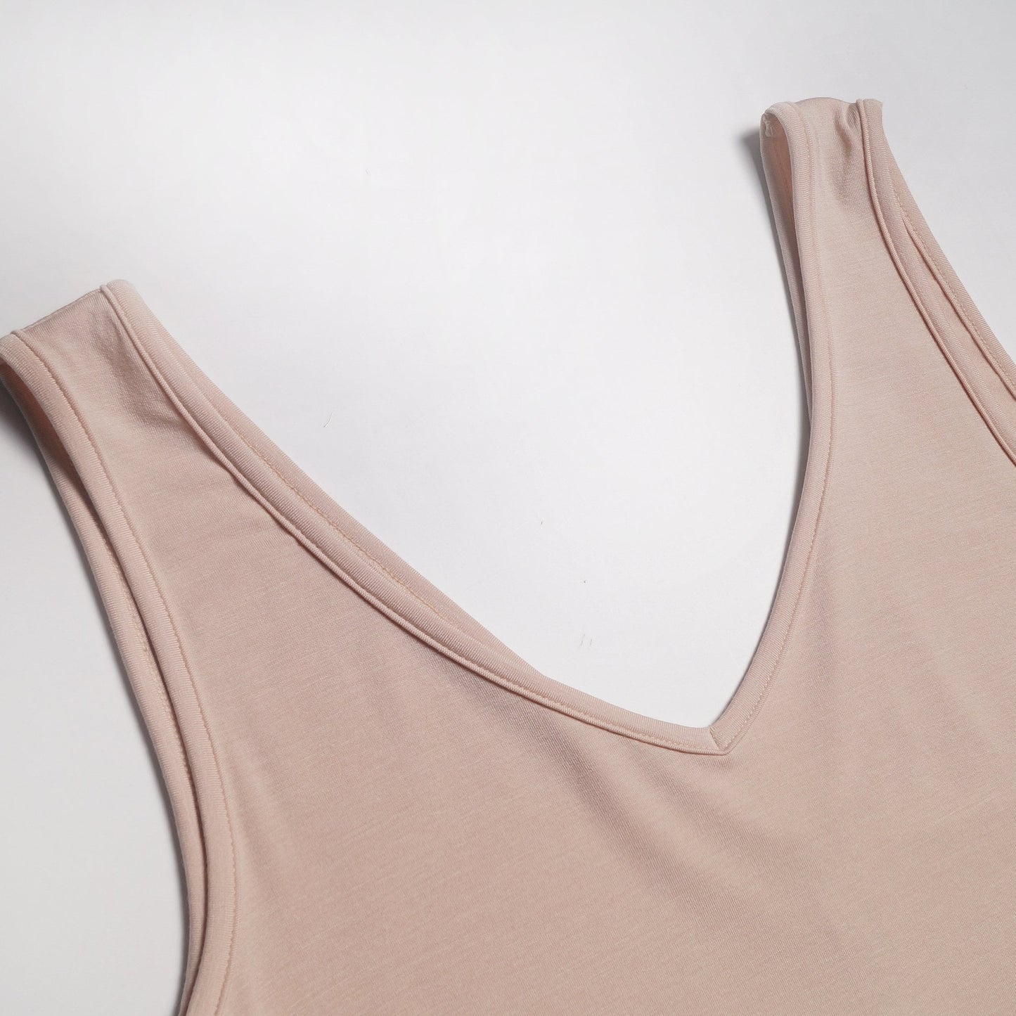 - V-Neck Tank Top - Nude