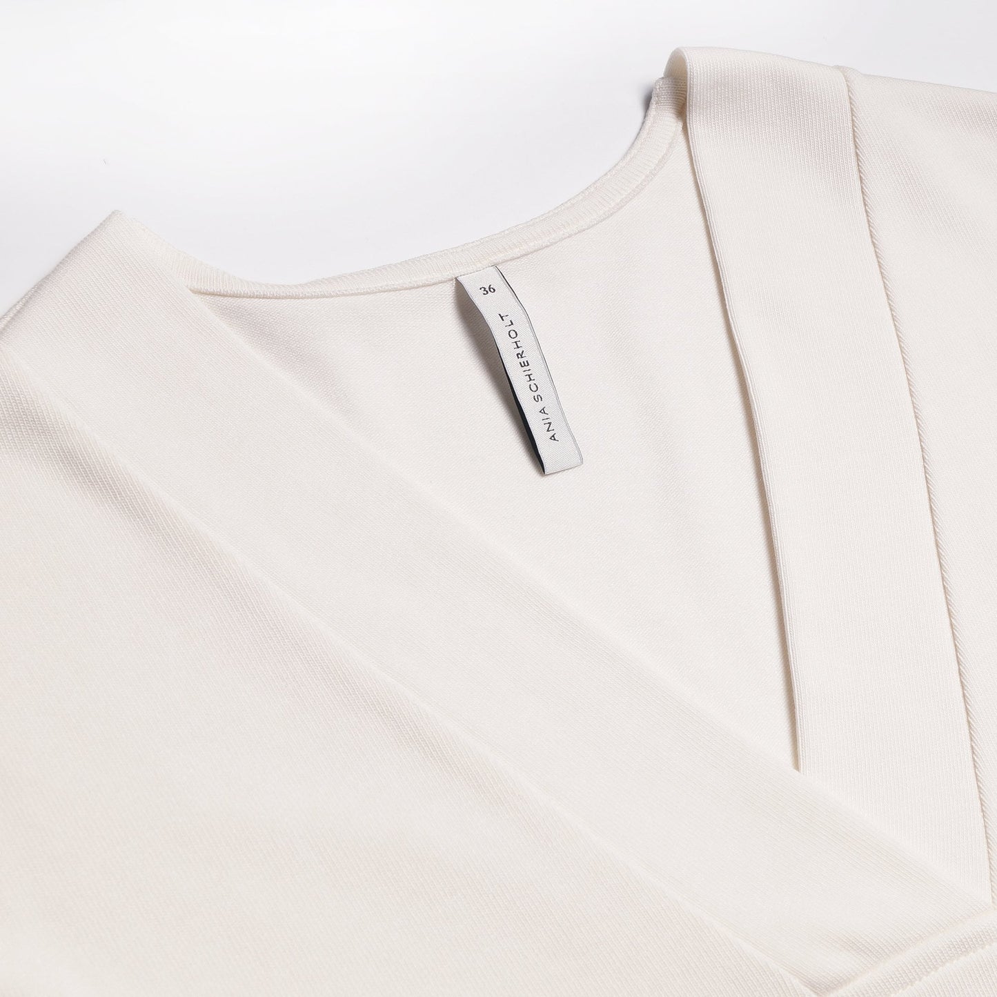 - V-Neck Short Sleeve Pullover - Off-White