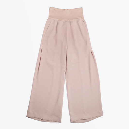 - Wide-Leg Trousers - Nude/Pink