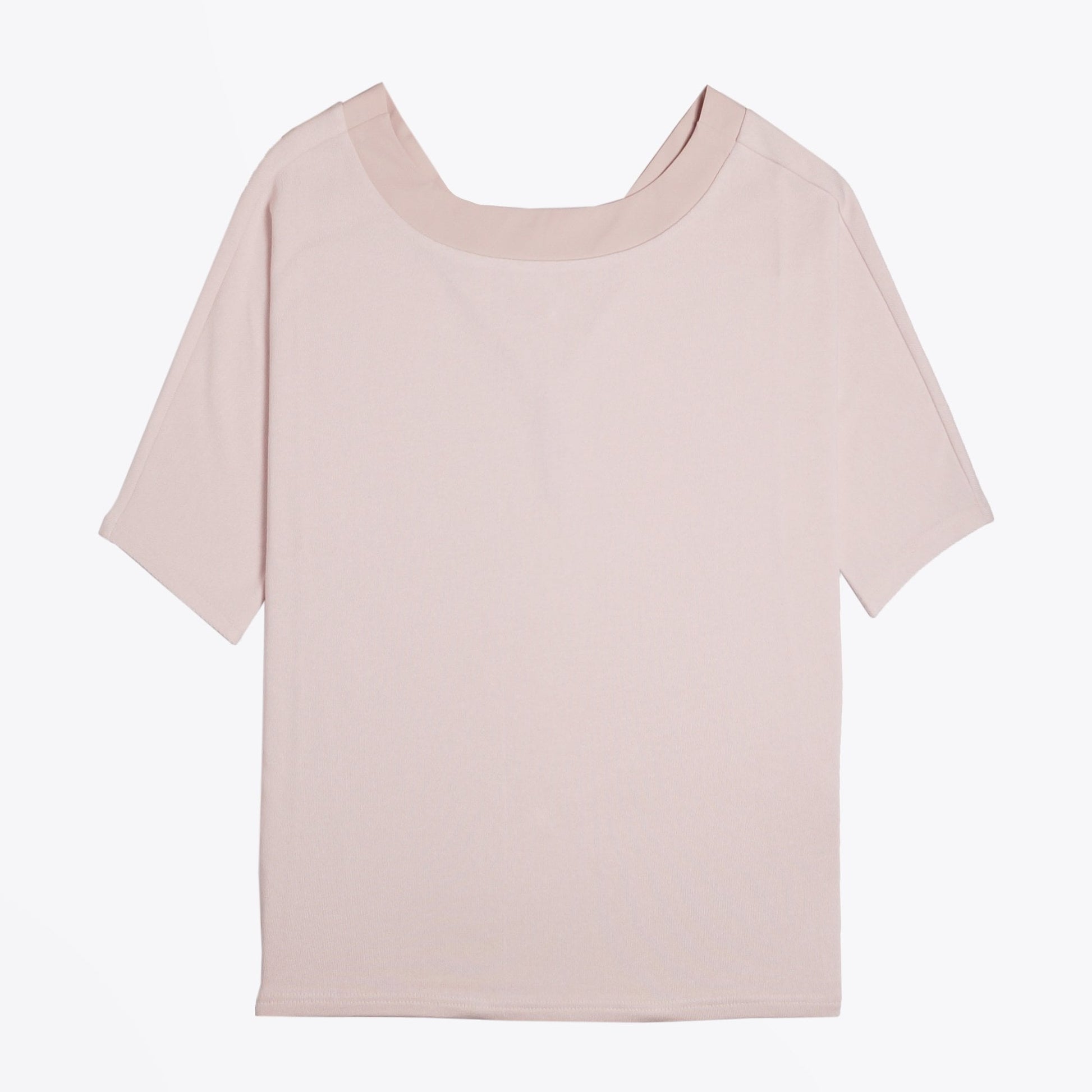Ania Modal-Blend V-Back Pullover - Pink