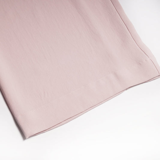 - Wide-Leg Crop Trousers - Pink