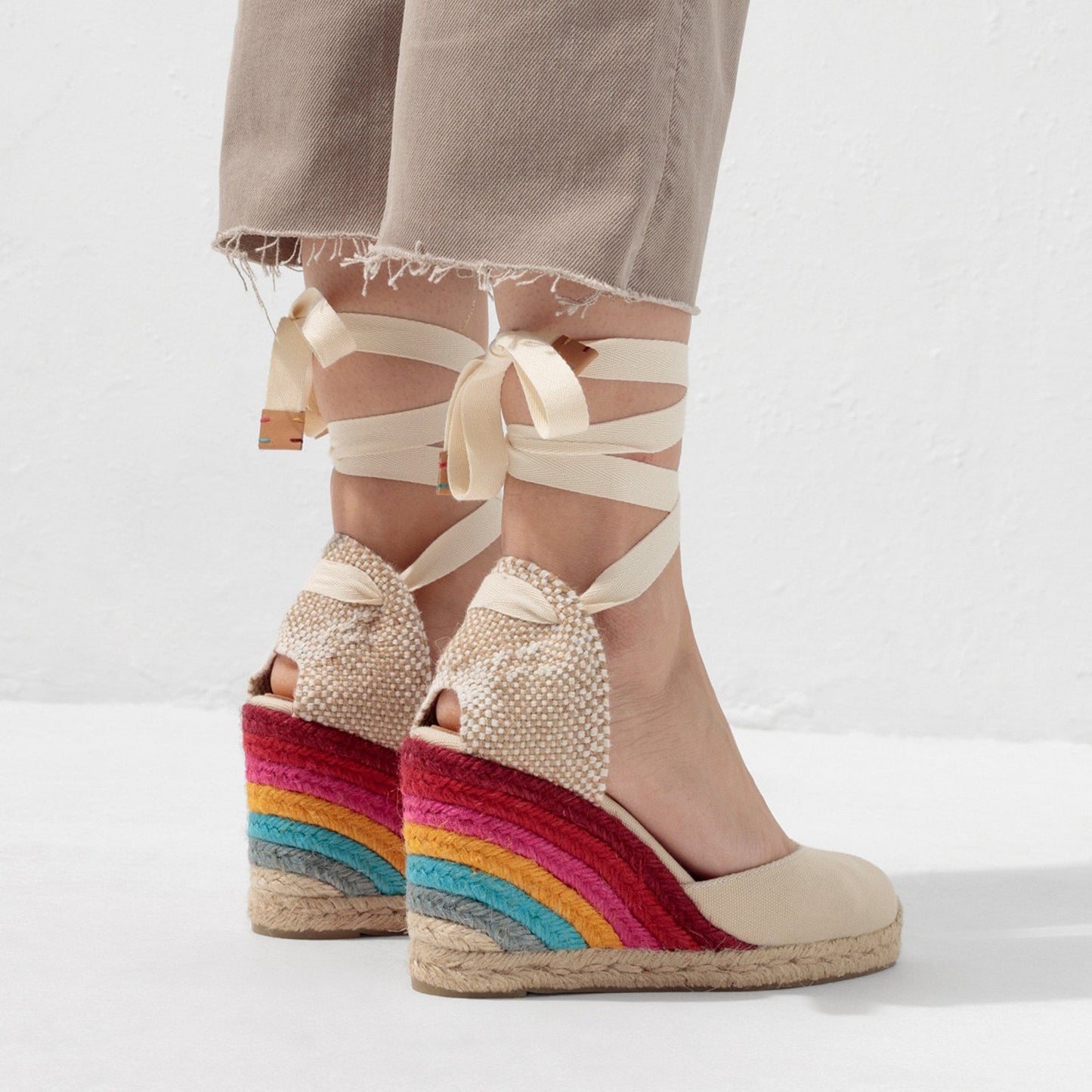 - Castañer X Paul Smith - 'Stripe' Espadrille 'Carina' Wedges