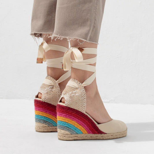 - Castañer X Paul Smith - 'Stripe' Espadrille 'Carina' Wedges