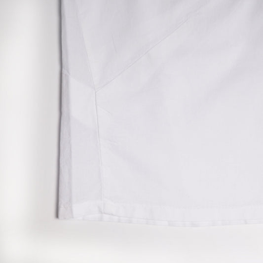 - Cyriane - Button-Down Swing Shirt - White