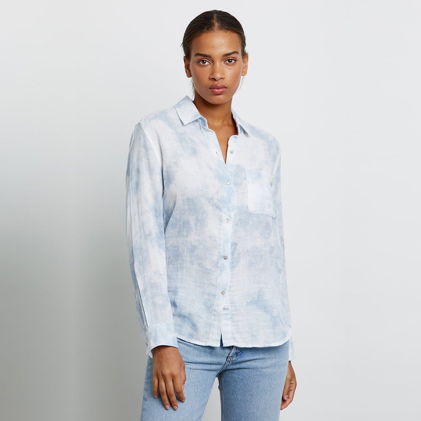 - Ellis - Tie-Dye Shirt - Blue