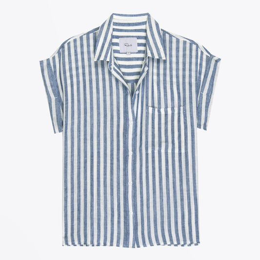 - Whitney - Stripe Shirt - Blue