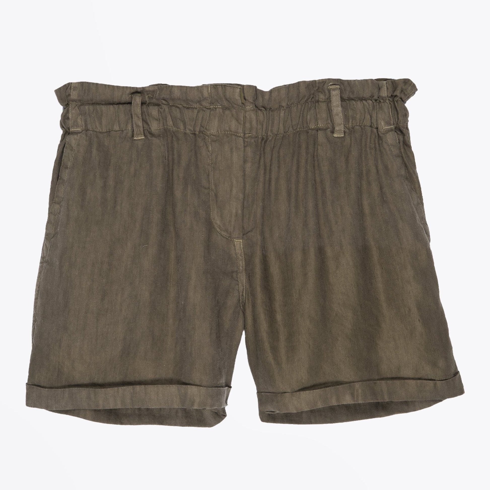 Rails Monty - High-Rise Linen Shorts - Khaki
