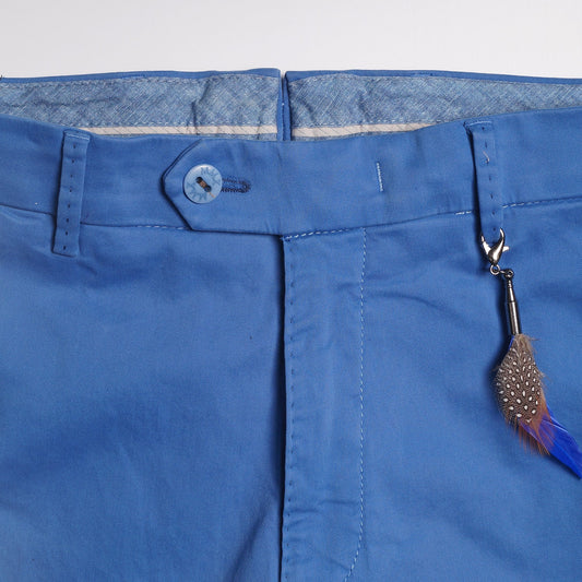 - Pegasus - Cotton Chino Shorts - Blue