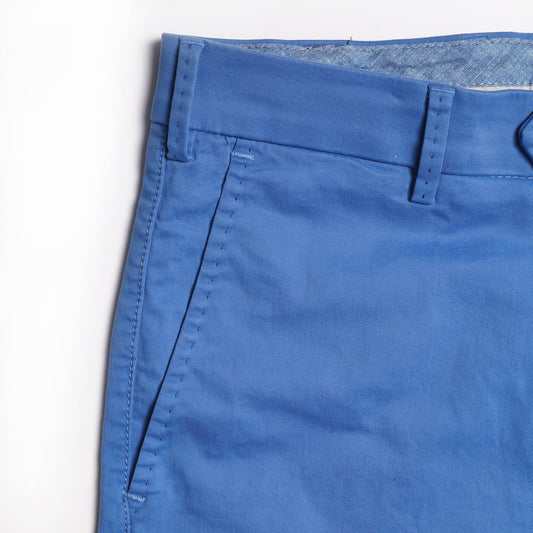 - Pegasus - Cotton Chino Shorts - Blue