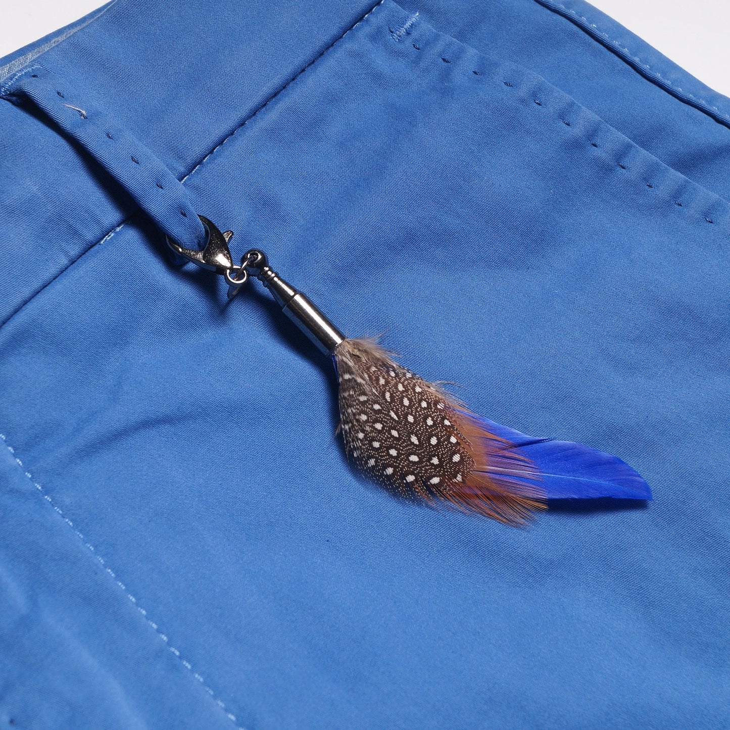 - Pegasus - Cotton Chino Shorts - Blue