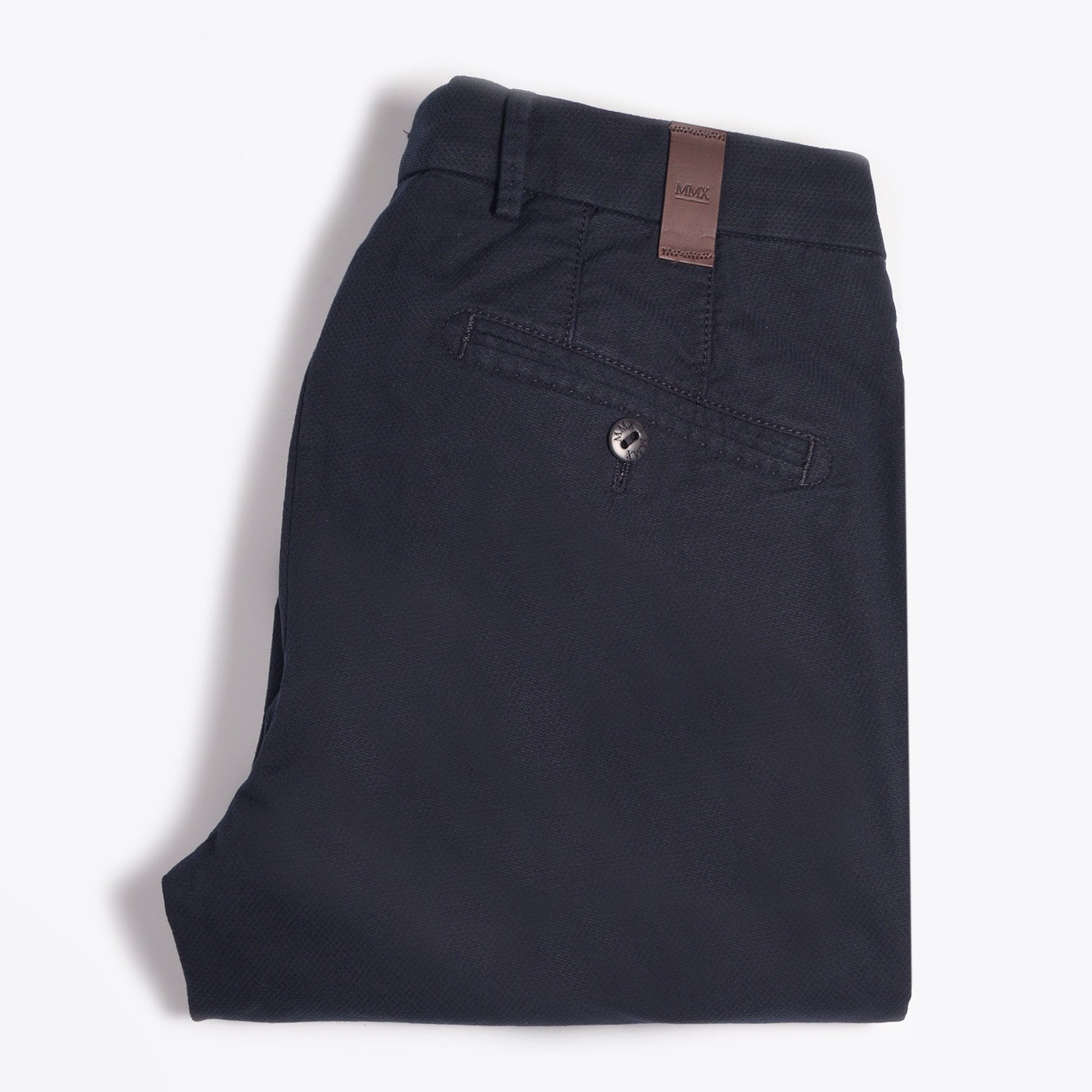 MMX Leo - Super Slim Textured Chinos - Navy