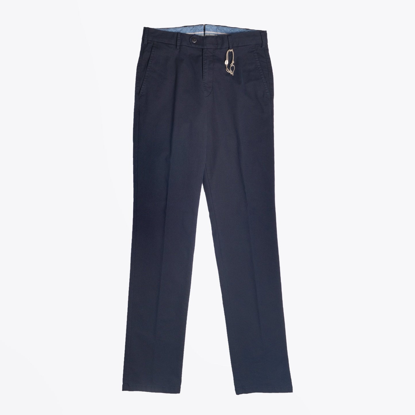 Leo - Super Slim Textured Chinos - Navy