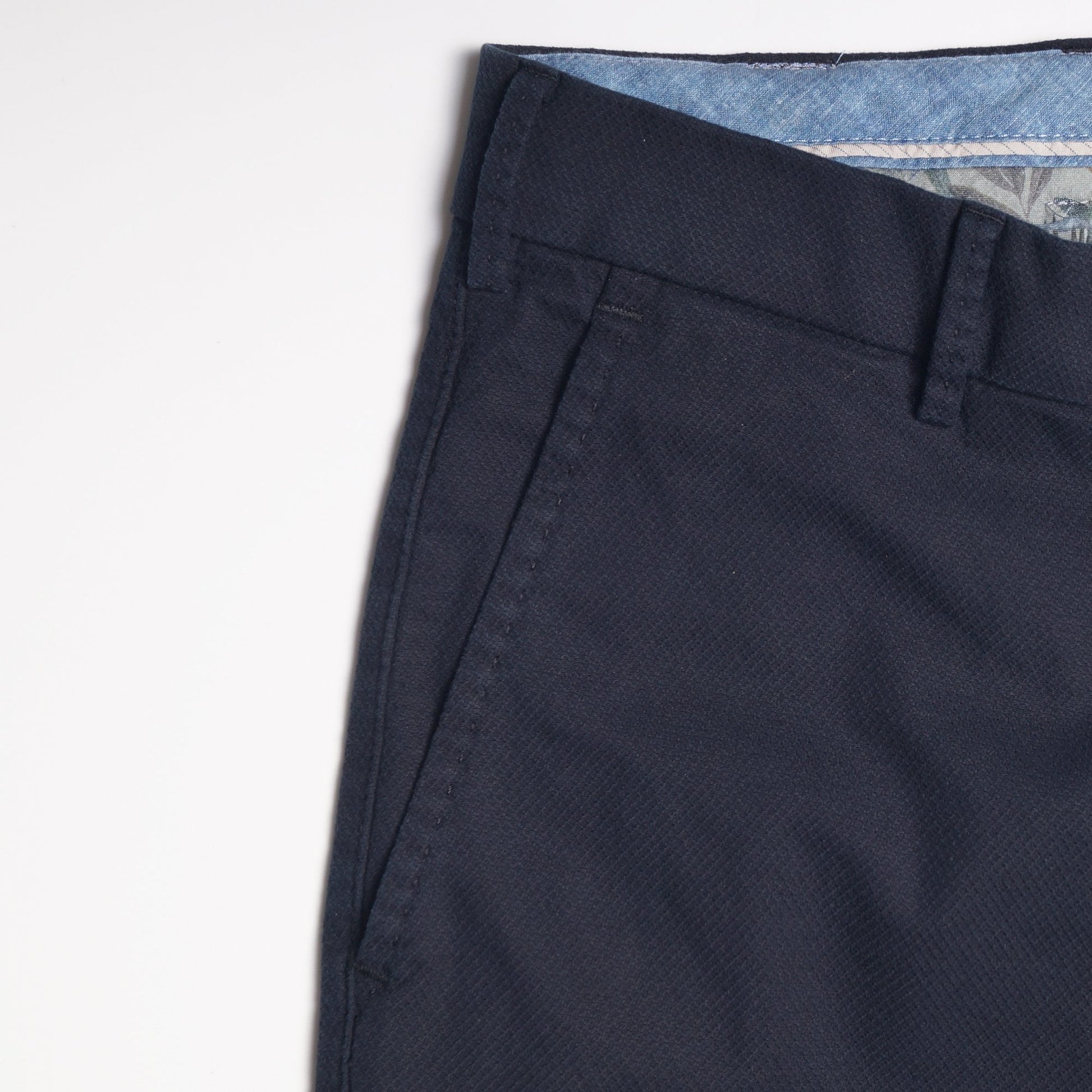MMX Leo - Super Slim Textured Chinos - Navy