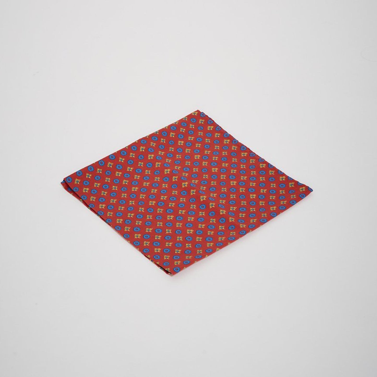 Medallion Print Scarf - Red