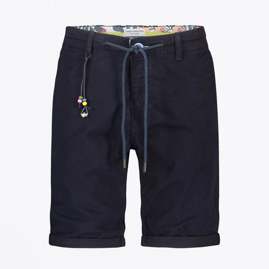 - Bermuda Peached Twill Shorts - Navy Blue