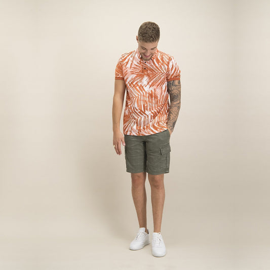 - Bermuda Cargo Jacquard Shorts - Green