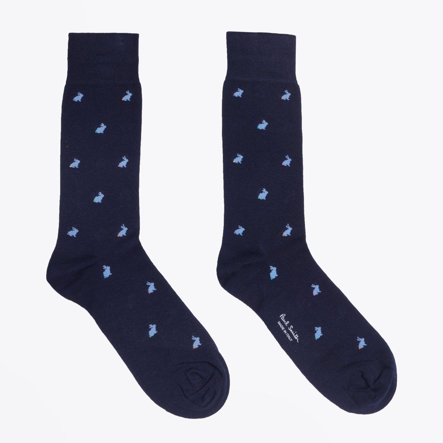 - Rabbit Motif Socks - Navy