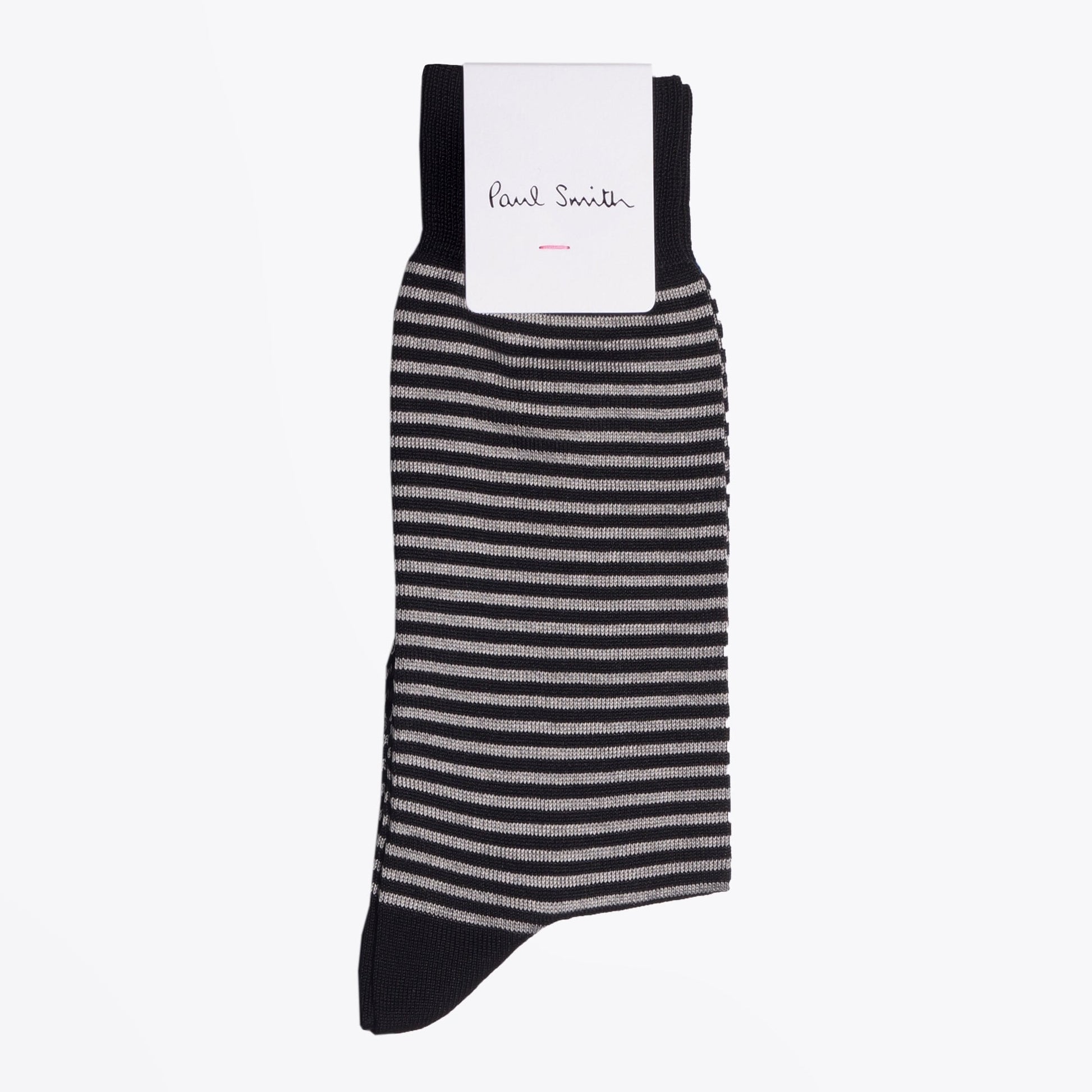 Paul Mini Stripe Socks - Black/Grey
