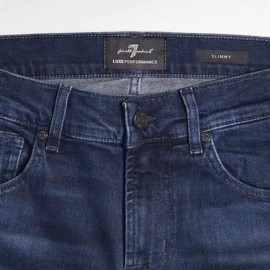 - Slimmy Luxe Performance Eco Jeans - Dark Blue