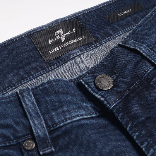 - Slimmy Luxe Performance Eco Jeans - Dark Blue