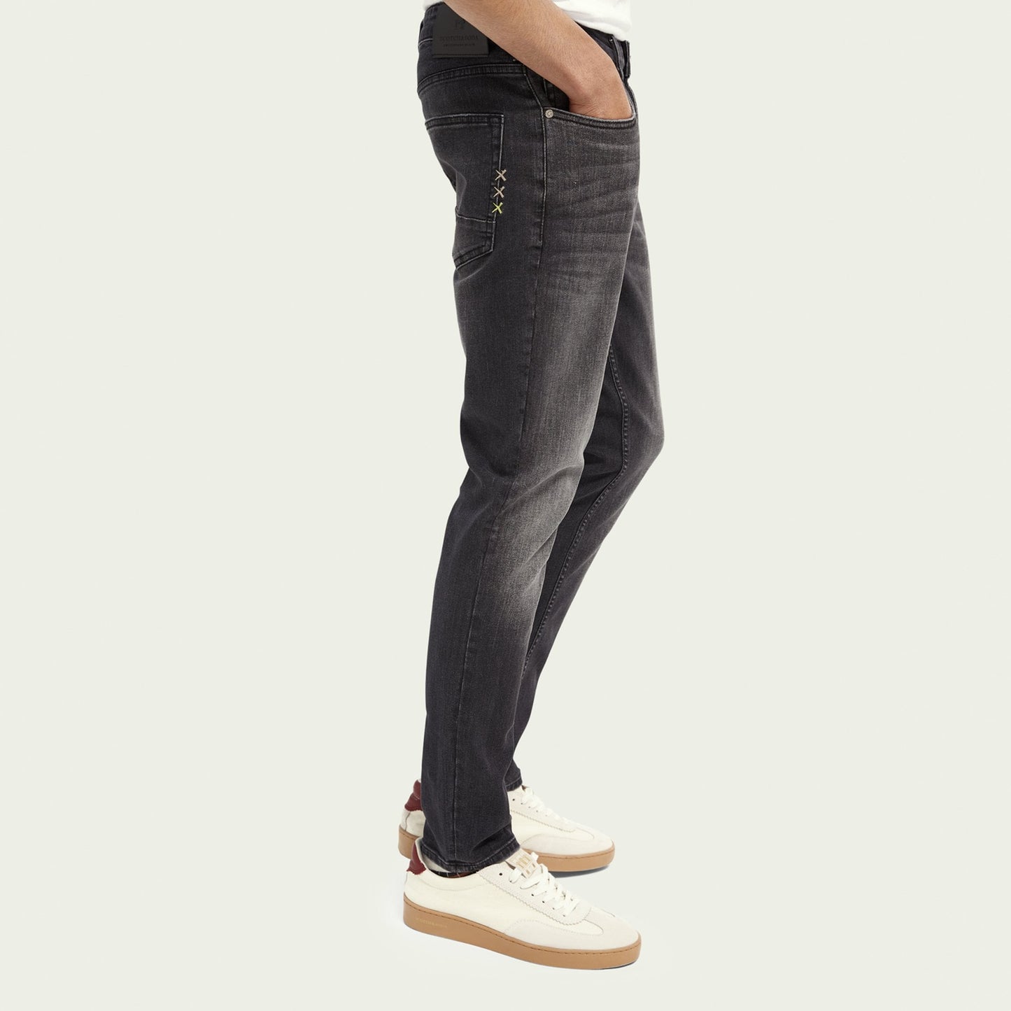 - Skim - Super Slim Fit Jeans - Grey/Black