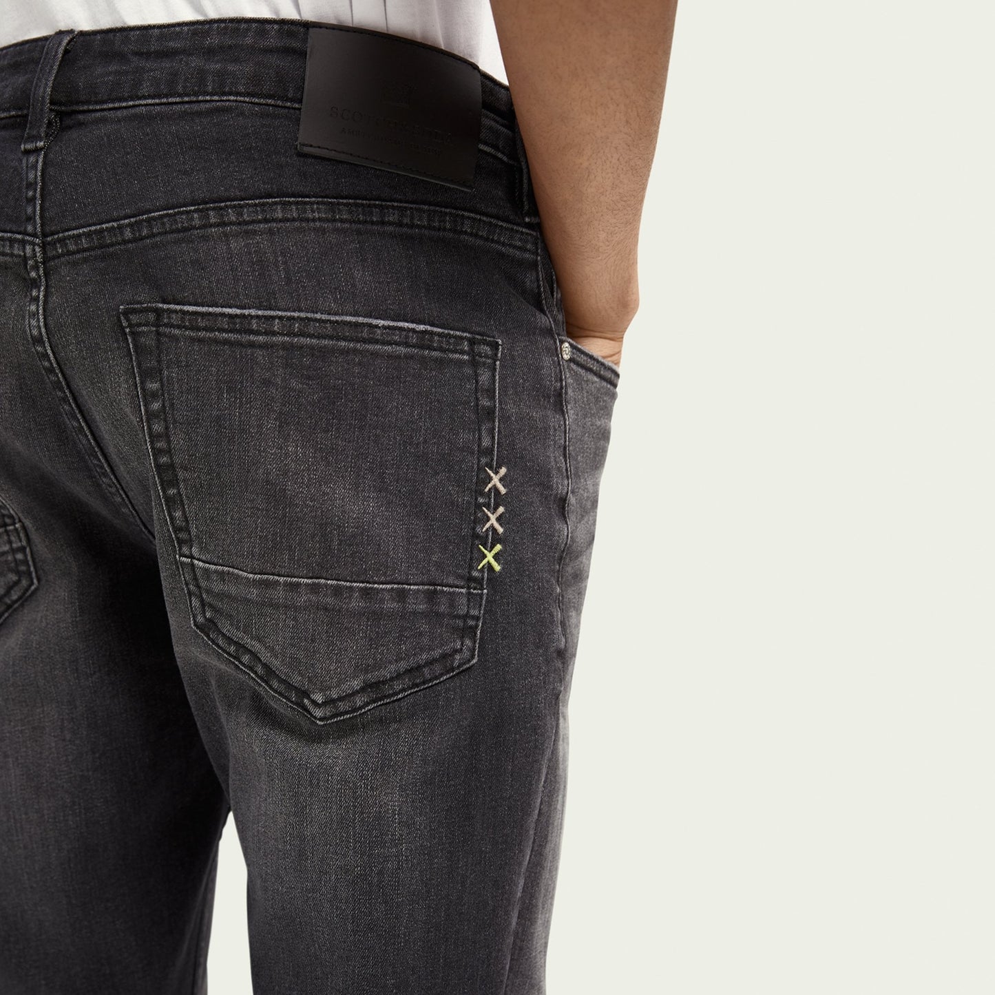 - Skim - Super Slim Fit Jeans - Grey/Black