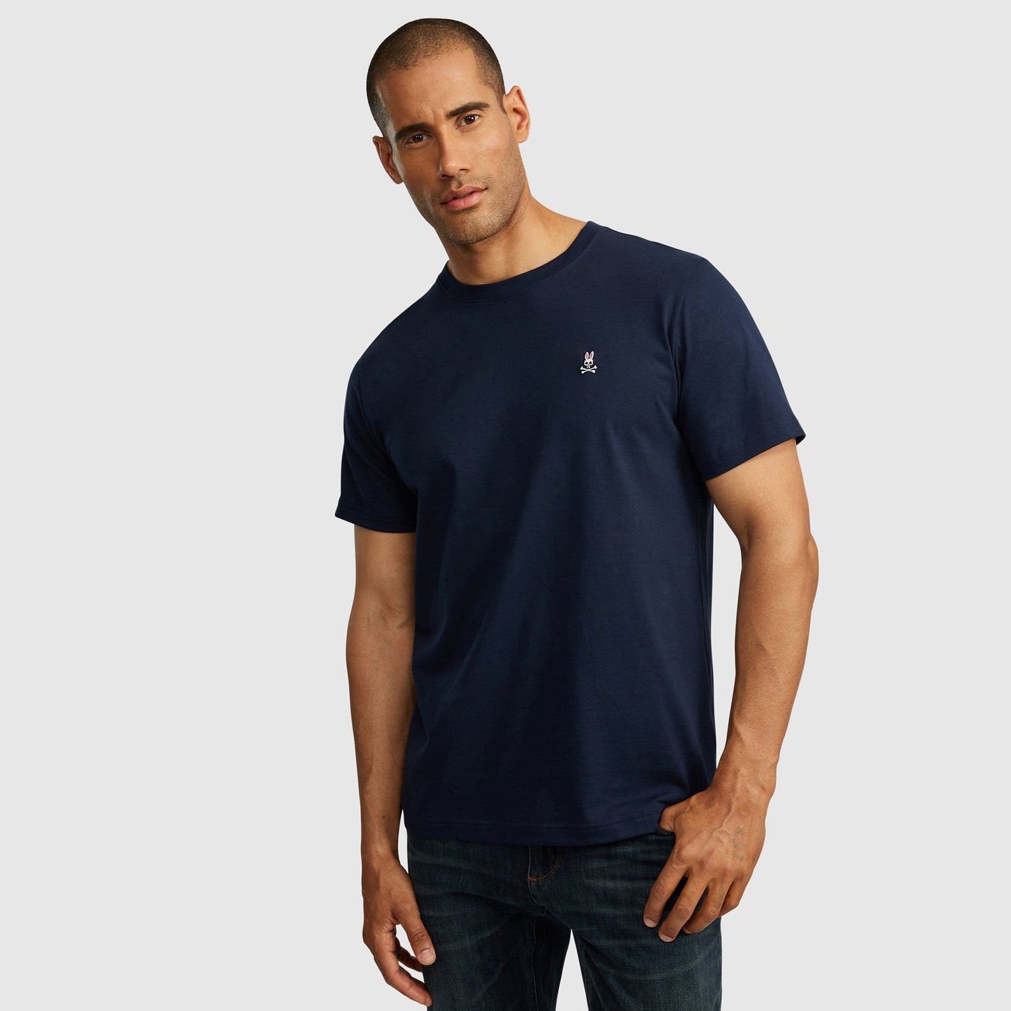 - Classic Crew-Neck T-Shirt - Navy