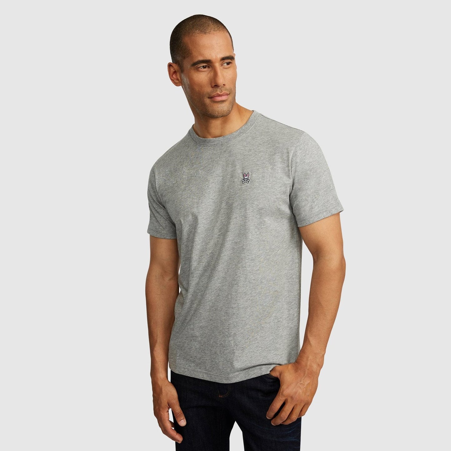 - Classic Crew-Neck T-Shirt - Heather Grey