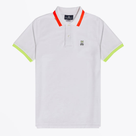 - Contrast Trim Polo Shirt - White
