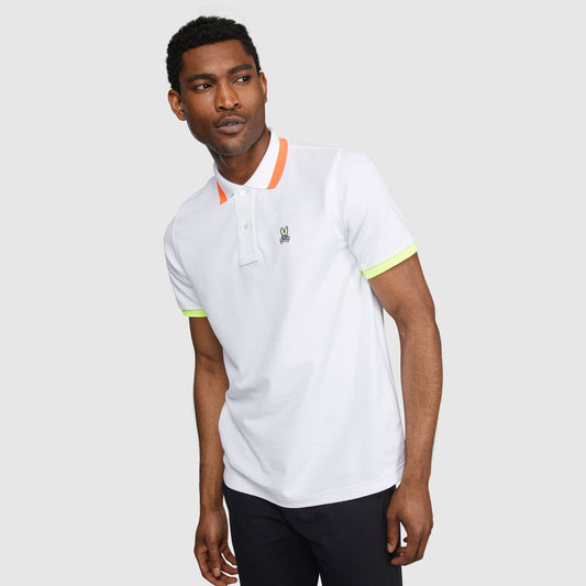 - Contrast Trim Polo Shirt - White