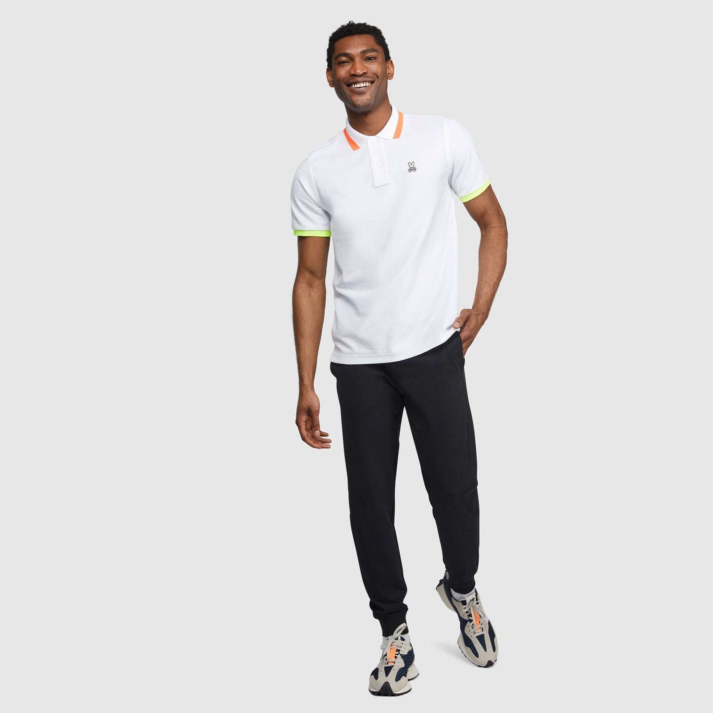 - Contrast Trim Polo Shirt - White