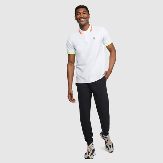 - Contrast Trim Polo Shirt - White