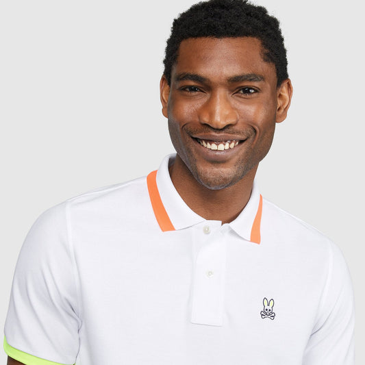 - Contrast Trim Polo Shirt - White