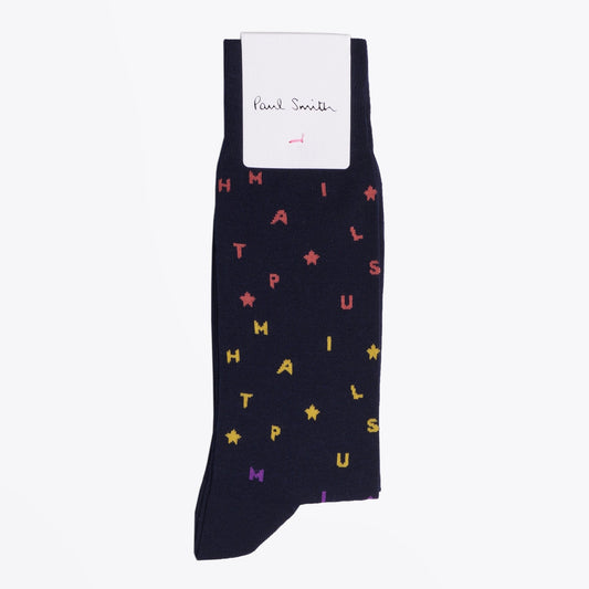 - Quiz Letters Socks - Navy