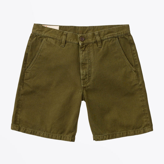 Luke - Worker Rigid Twill Shorts - Green