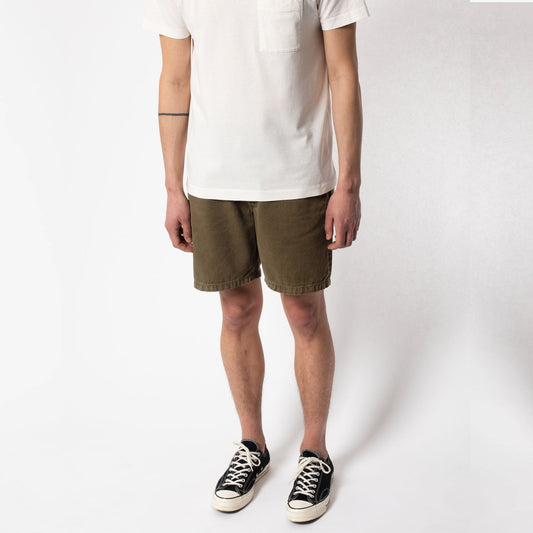 Luke - Worker Rigid Twill Shorts - Green