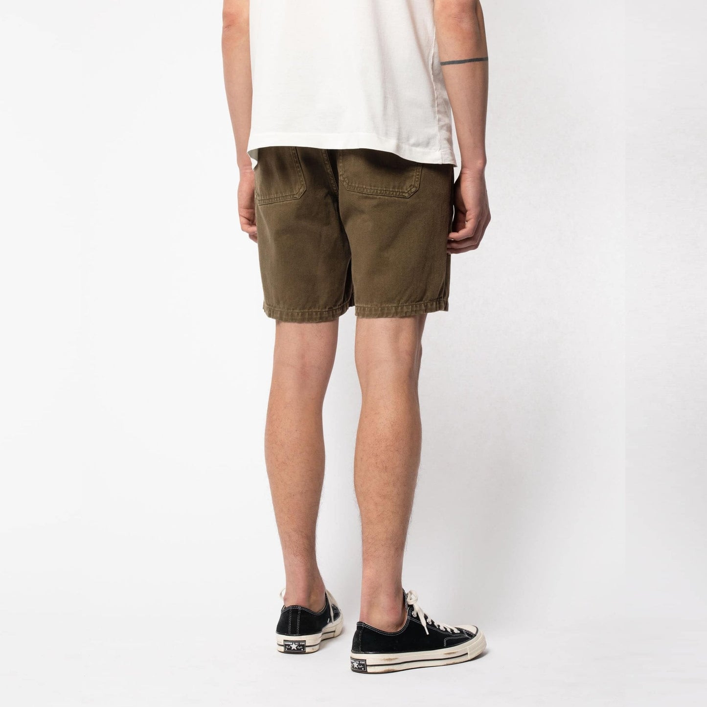 Luke - Worker Rigid Twill Shorts - Green