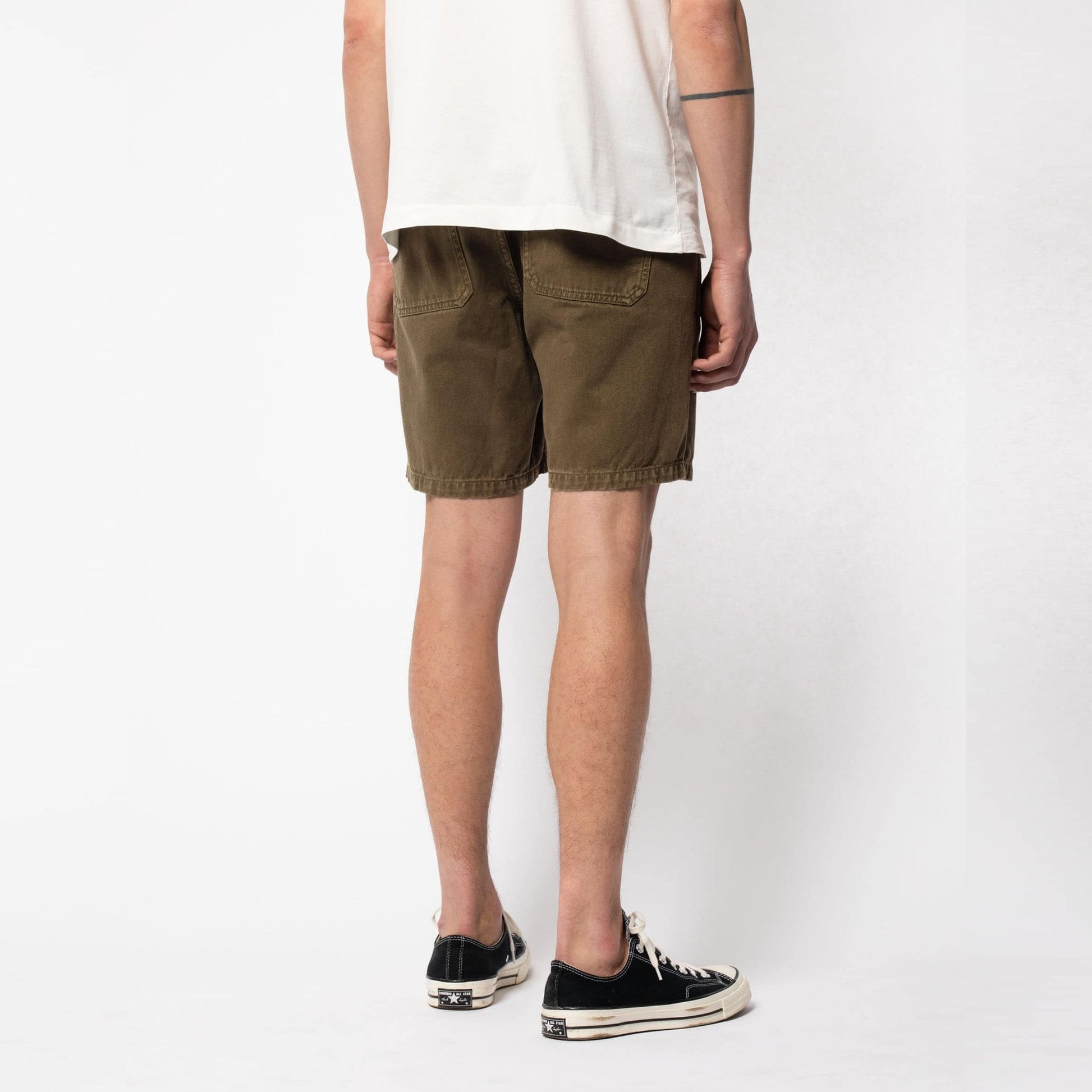 Nudie Luke - Worker Rigid Twill Shorts - Green