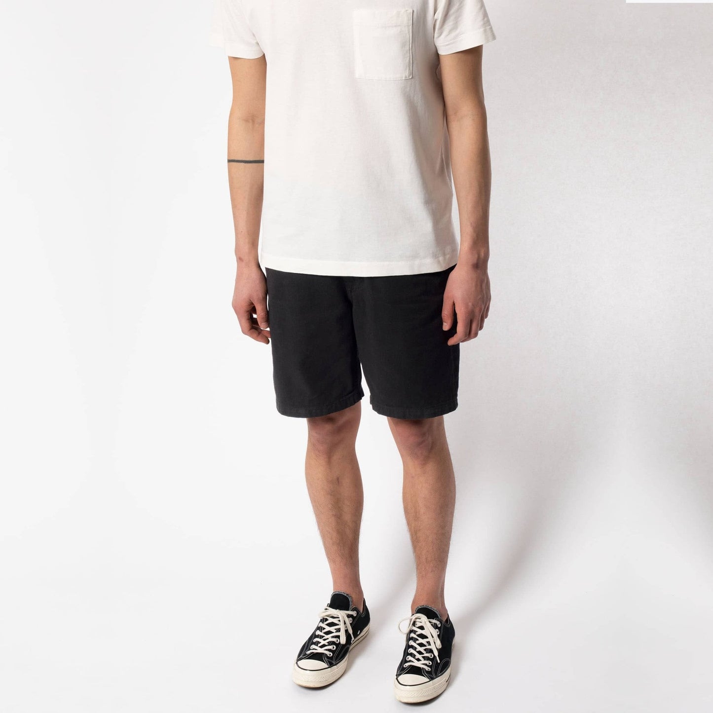 Luke - Worker Rigid Twill Shorts - Black