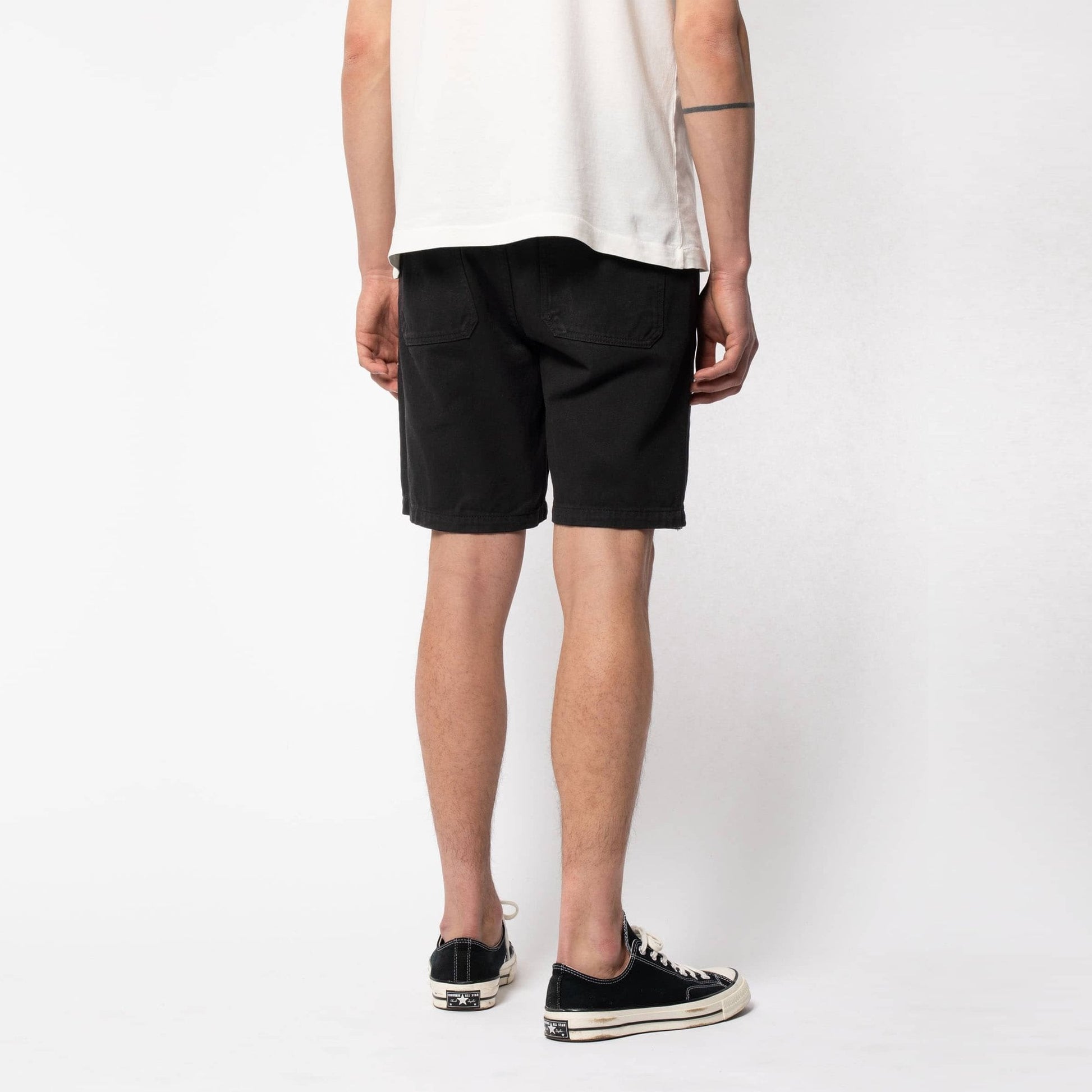 Nudie Luke - Worker Rigid Twill Shorts - Black