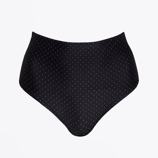 - Bonnieux Dot Print Bikini Bottoms - Black