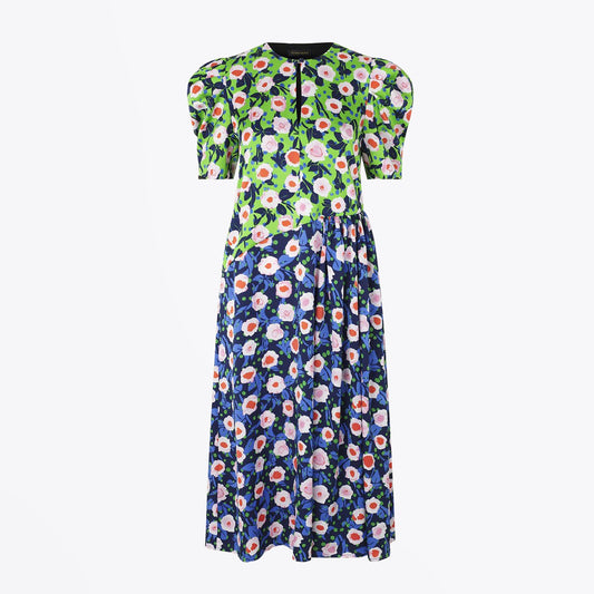 Kori - Floral Print Midi Dress - Multi