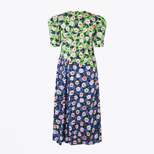 Kori - Floral Print Midi Dress - Multi