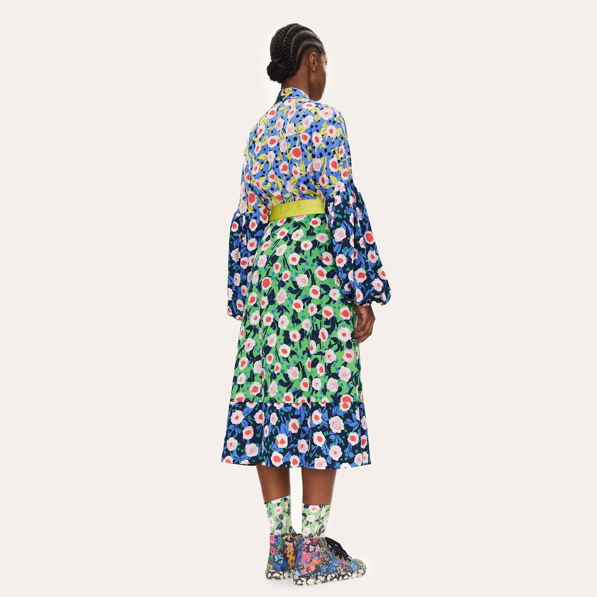 Stine Karla - Floral Print Wrap Dress - Multi