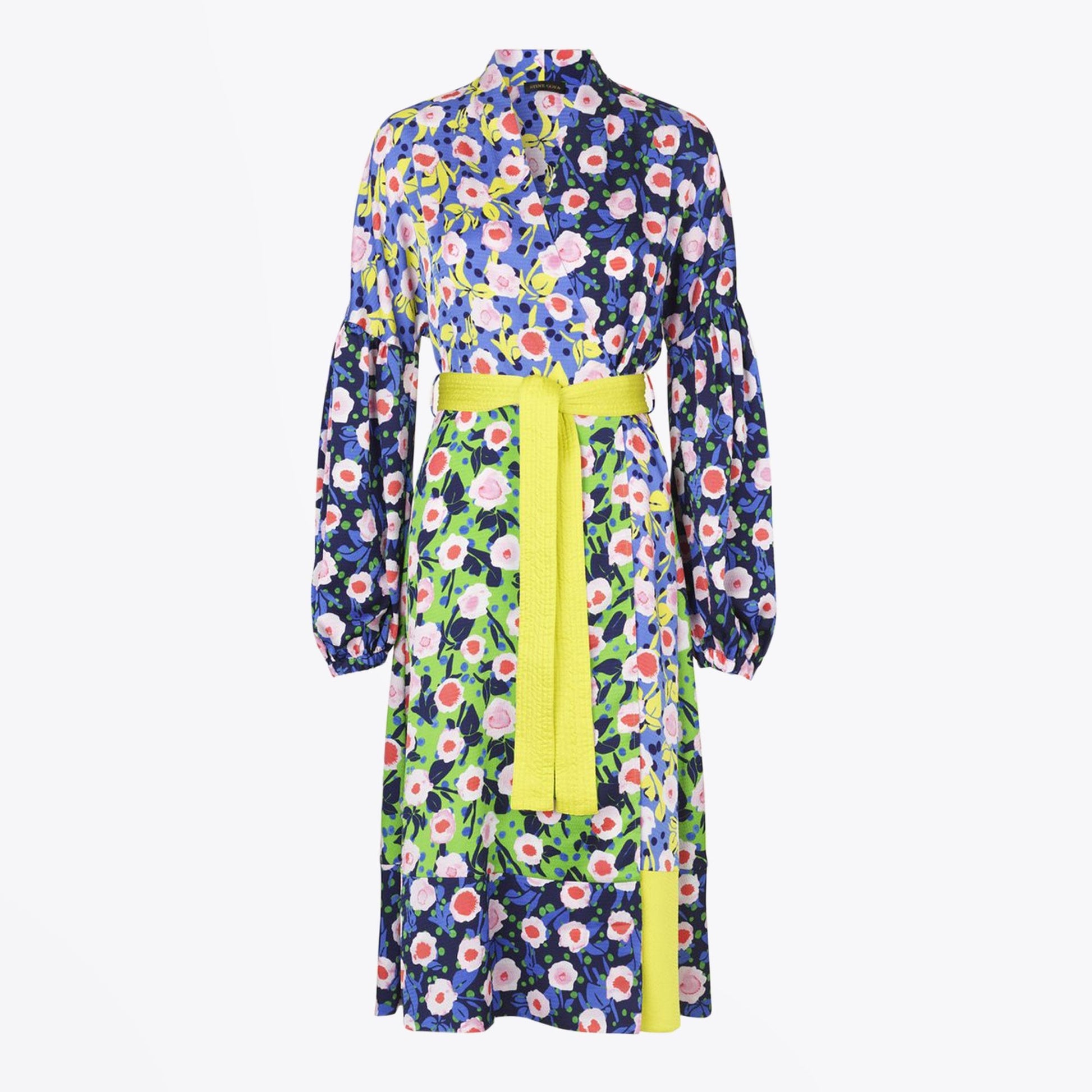 Stine Karla - Floral Print Wrap Dress - Multi