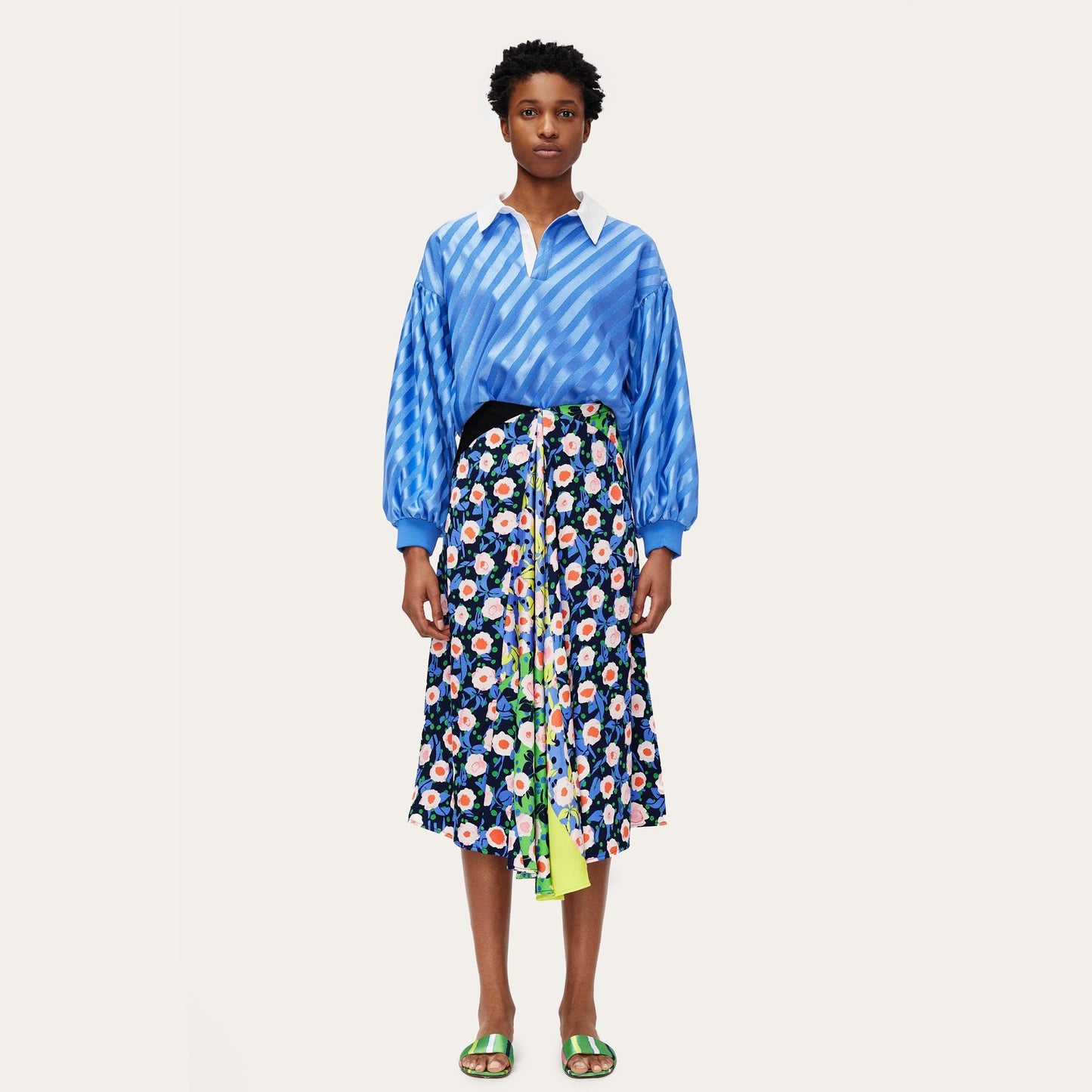 Lilah - Floral Print Skirt - Multi