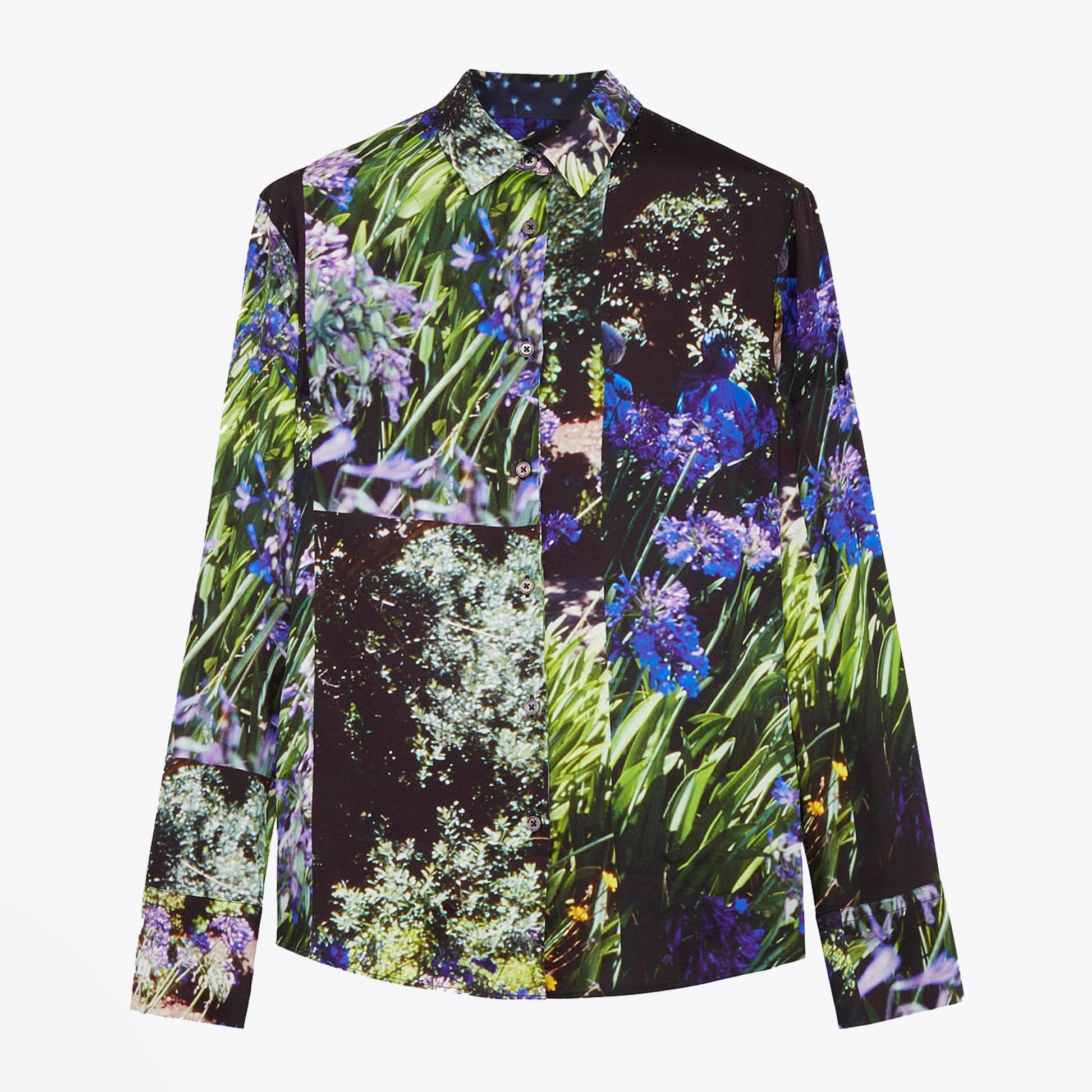 Paul Floral Digital Print Shirt - Black/Multi