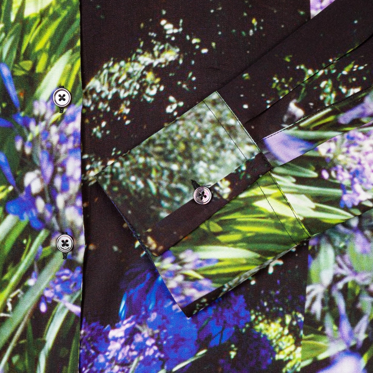 Floral Digital Print Shirt - Black/Multi