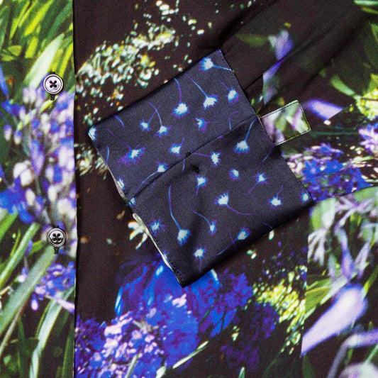 Floral Digital Print Shirt - Black/Multi