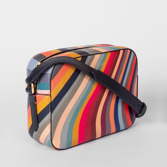 Leather Swirl Cross-Body Bag - Multi